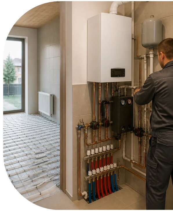 Отопление коттеджа под ключ в Гае от 152490 р. | АПаруса-Гай