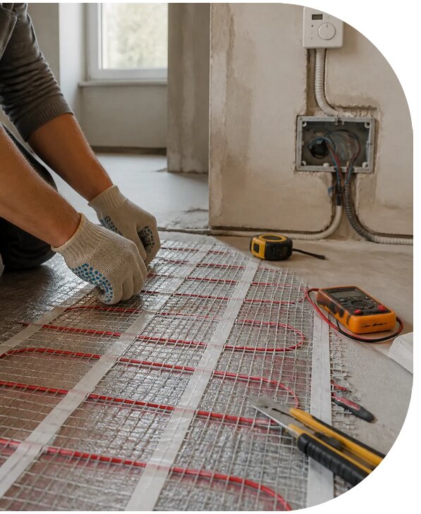 Монтаж электрического отопления домов и объектов в Гае